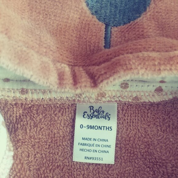 Baby Essentials Bears Hoodie Bathrobe - Picture 3 of 3